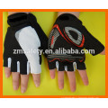 Gants sans doigts de paume de paume d&#39;impression de silicone de glissière de tissu de mode de Lycra de mode faite sur commande pour des sports de vélo